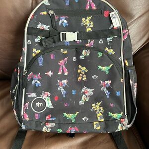 Colorful Robot Pattern Kids Backpack